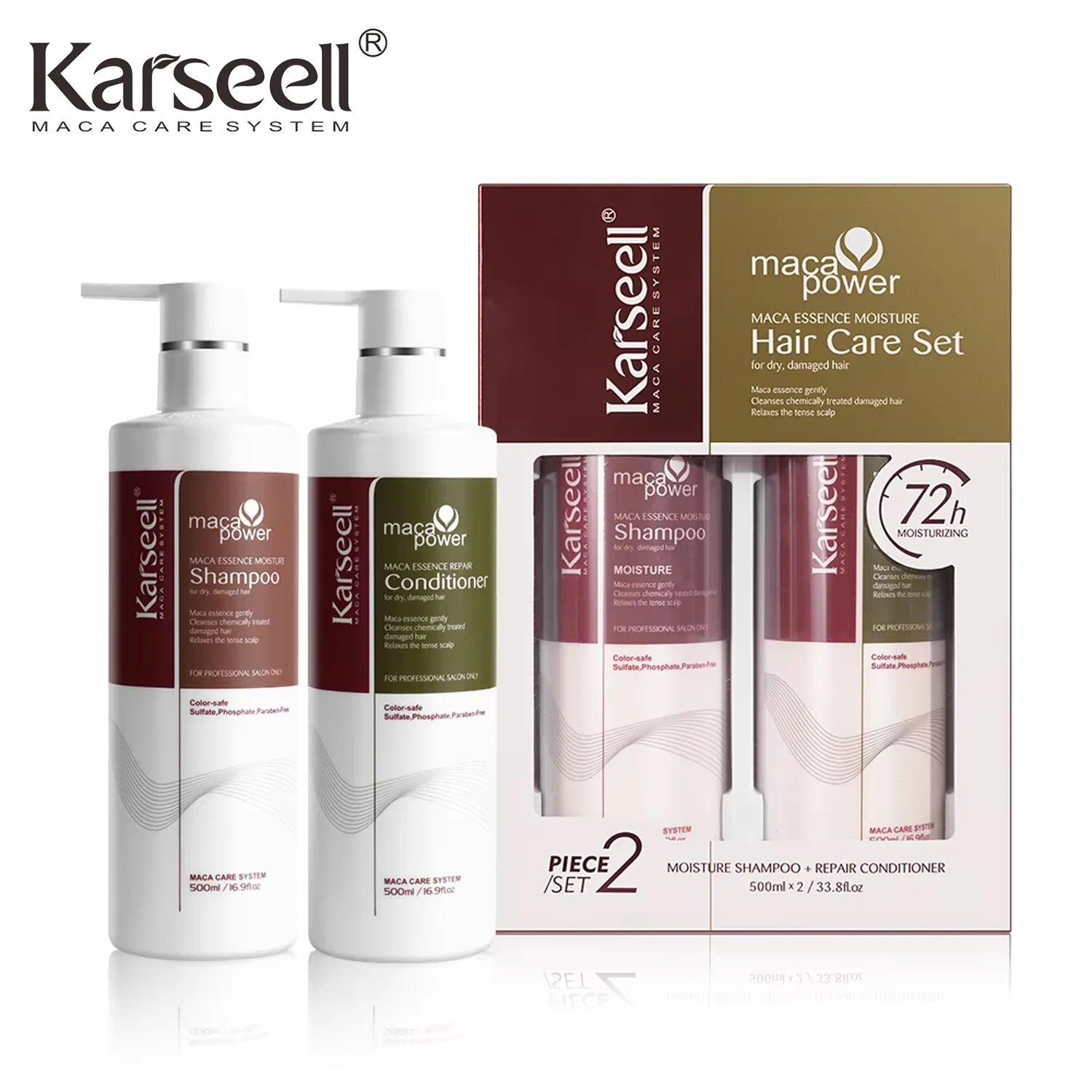 Collagen Hair Repair Shampoo & Conditioner (For Dry, Damaged Hair — All Hair Types)