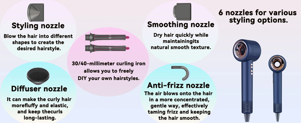 Ultra 6-in-1 Professional Hair Styler & Dryer