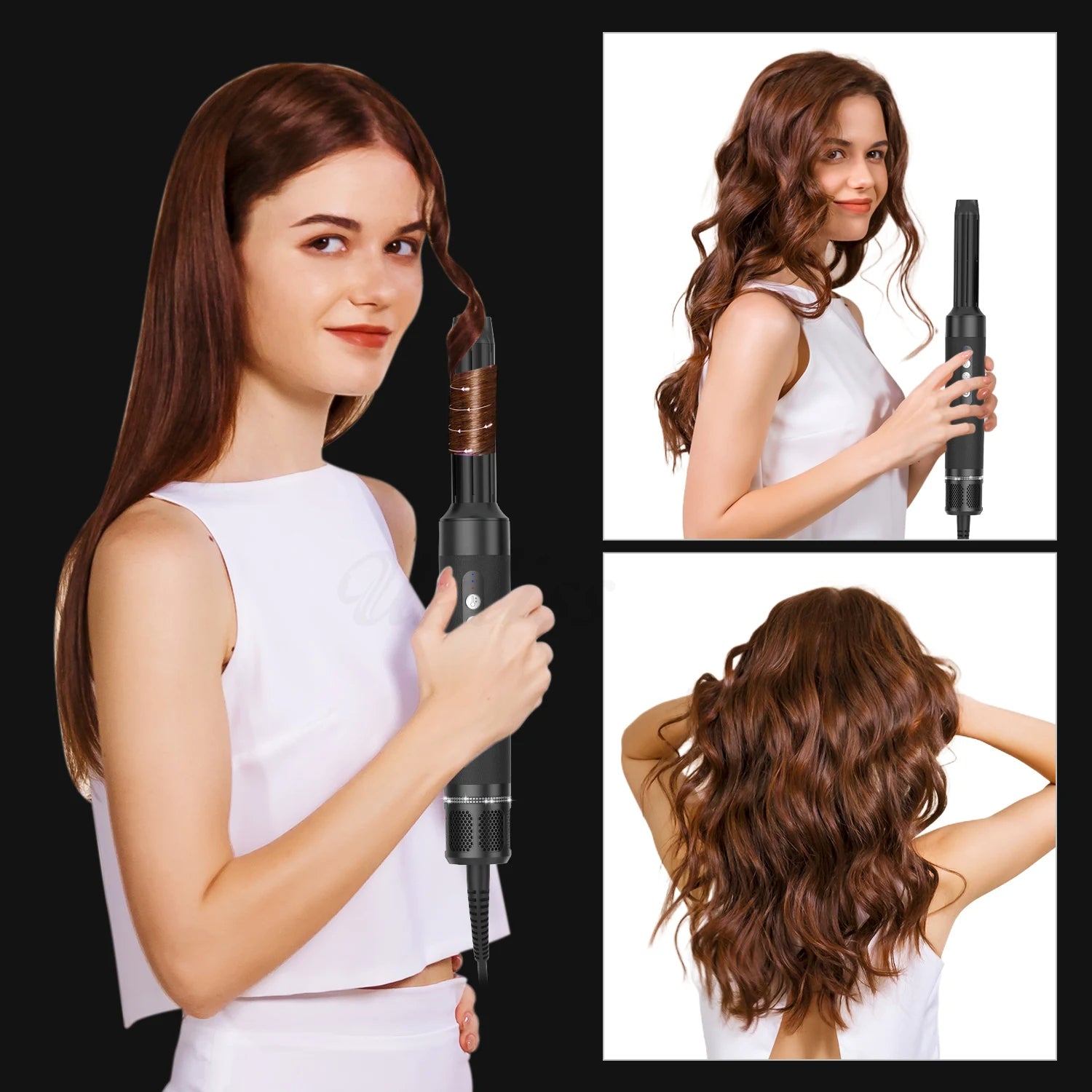 7-in-1 Professional Hair Styling Set  Dry • Straighten • Curl • Volumise • Smooth — With Ionic Care