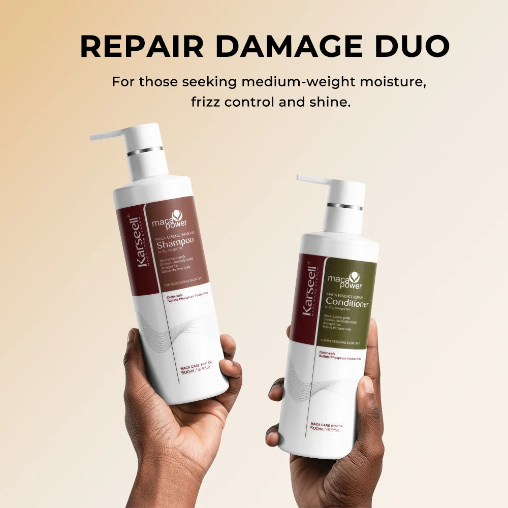 Collagen Hair Repair Shampoo & Conditioner (For Dry, Damaged Hair — All Hair Types)