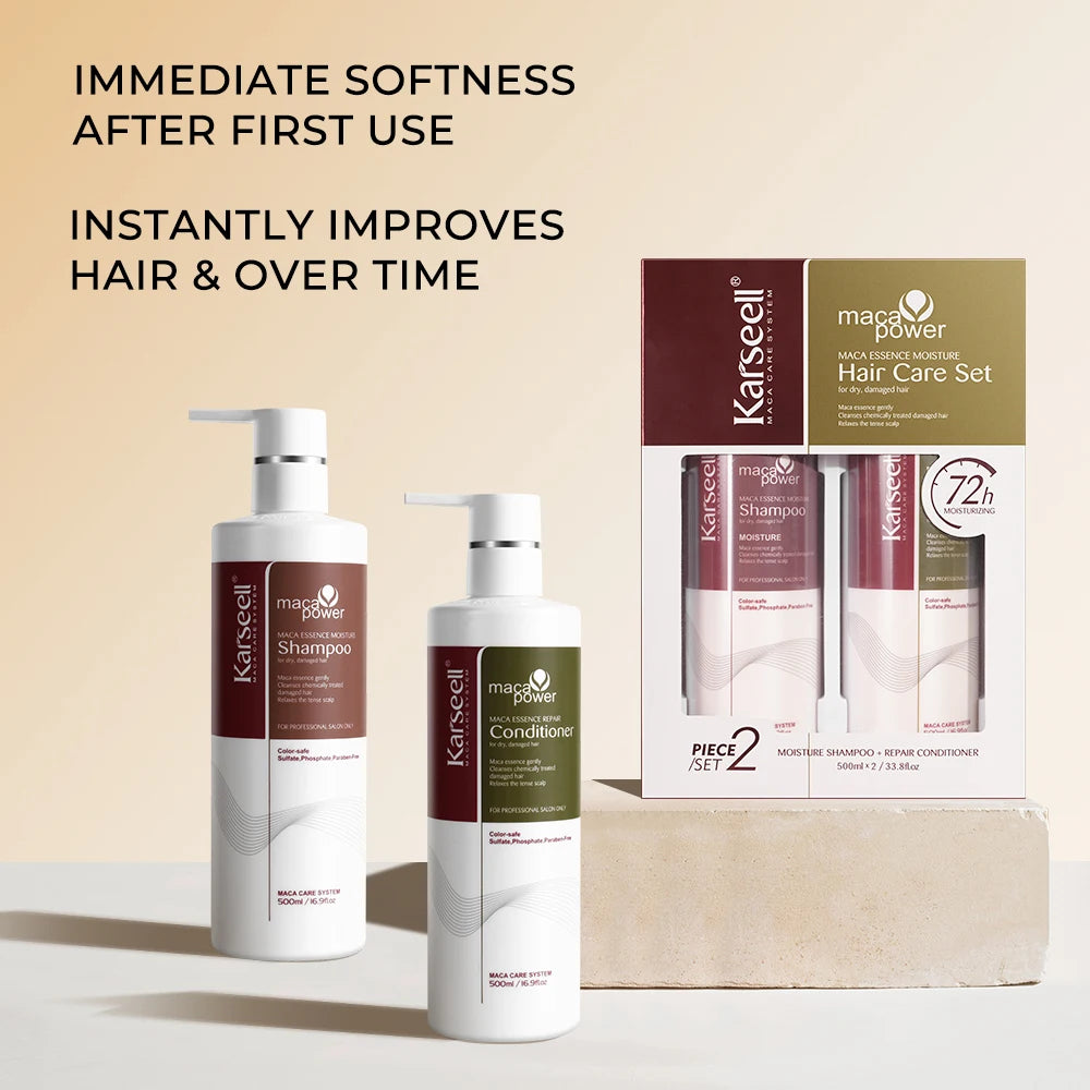 Collagen Hair Repair Shampoo & Conditioner (For Dry, Damaged Hair — All Hair Types)
