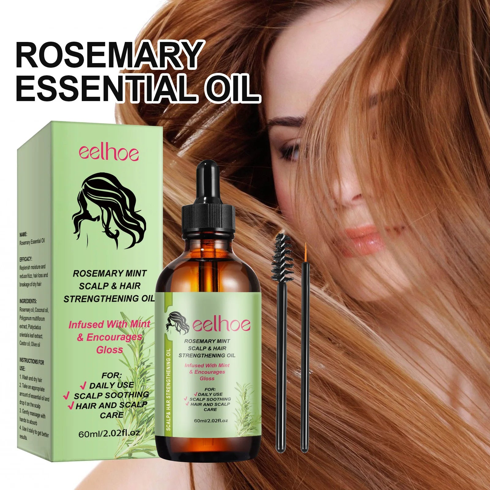 Rosemary Mint Scalp & Hair Strengthening Oil