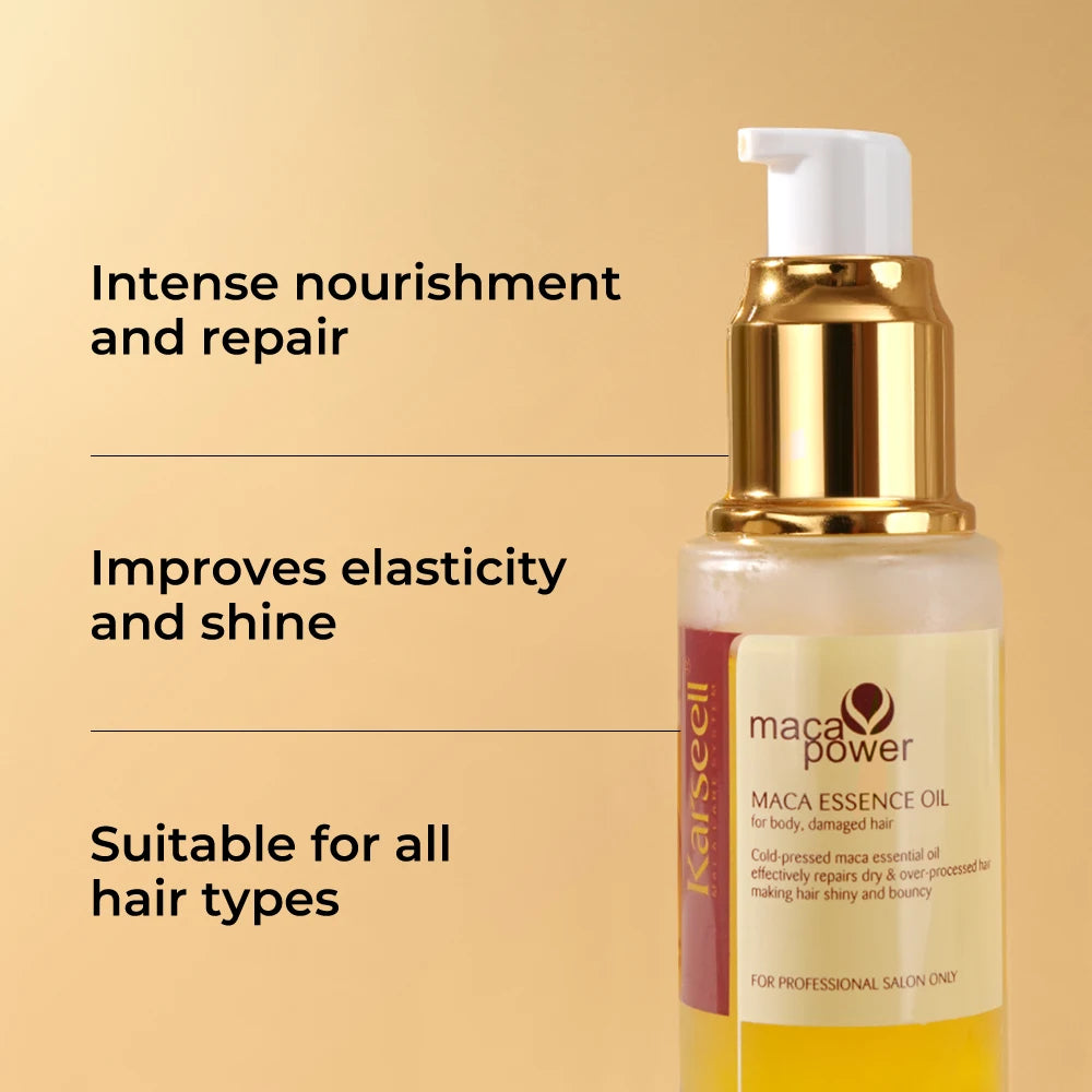 Karseell Collagen Hair Treatment Deep Repair Conditioning Hair Mask 100ml + Argan Oil Hair Serum for Dry Damaged Hair