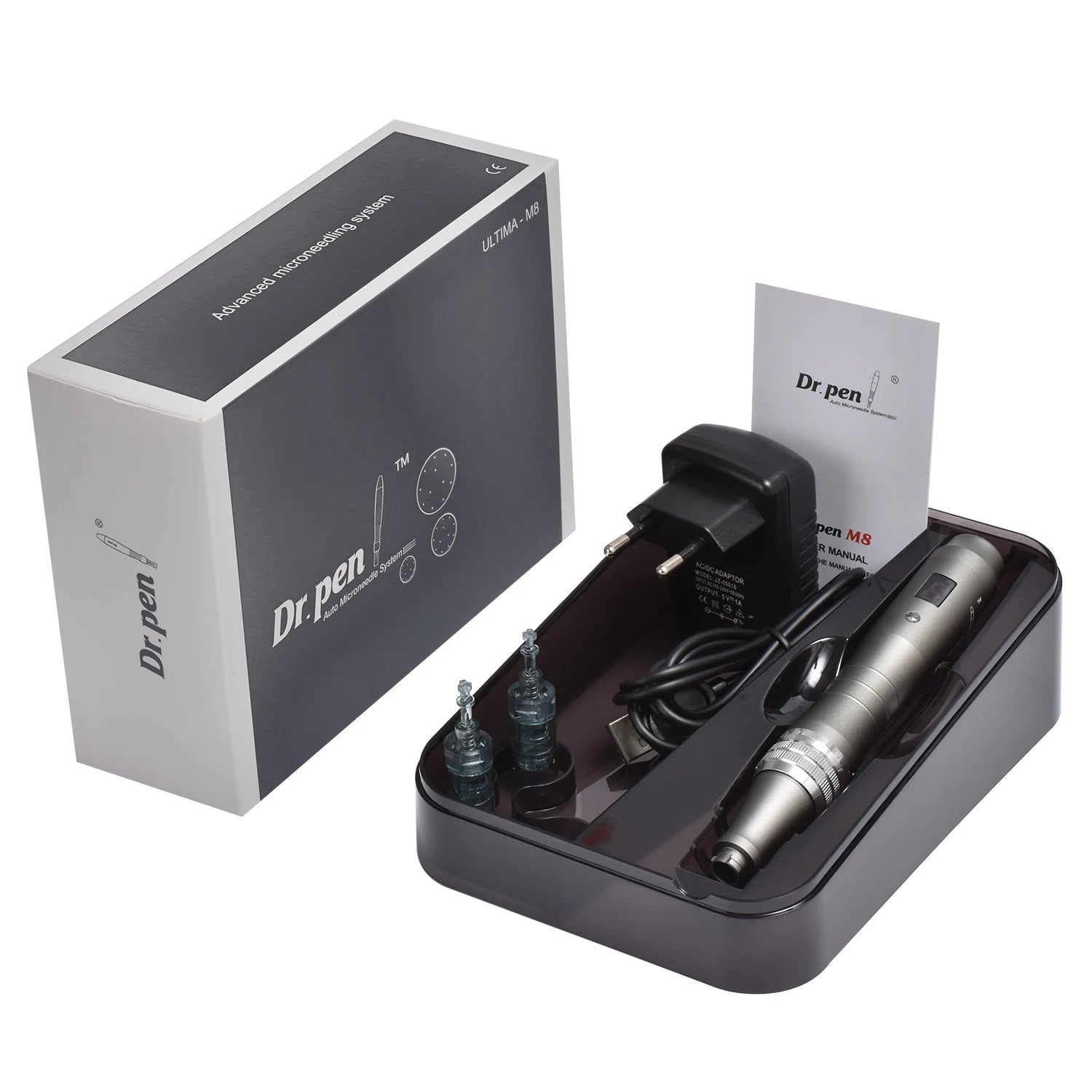 Dr. Pen Ultima M8 — Wireless Microneedling Pen (20 Sterile Cartridges, Digital Display)