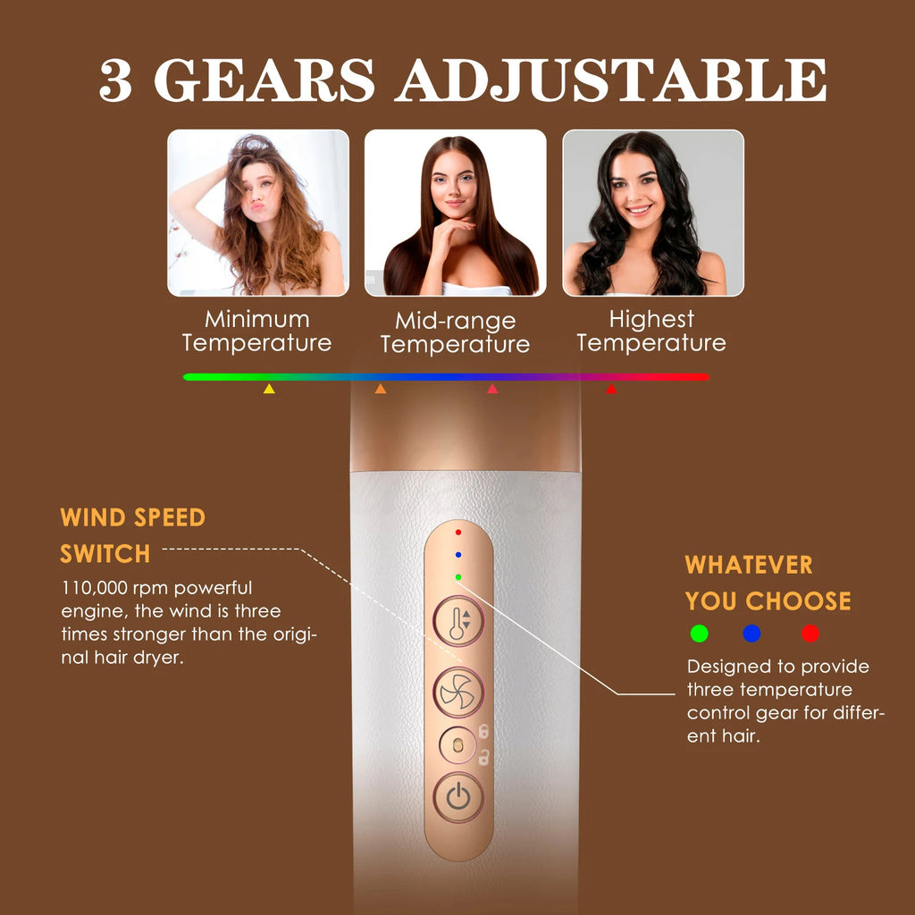 7-in-1 Professional Hair Styling Set  Dry • Straighten • Curl • Volumise • Smooth — With Ionic Care