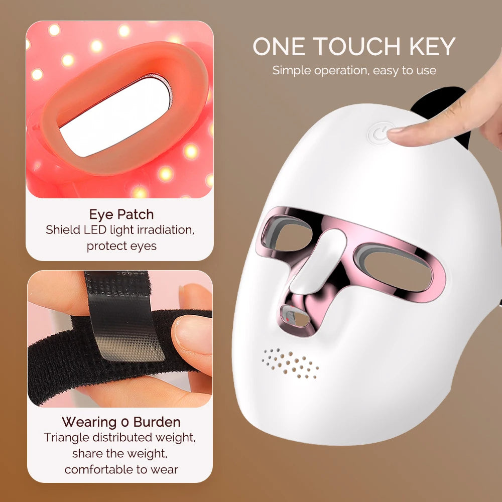 Photon LED Face + Neck Mask — Wireless 7-Colour (Rechargeable)