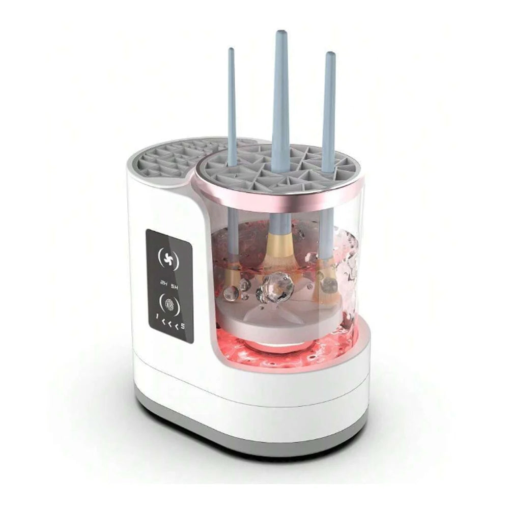 Premium Electric Makeup Brush Cleaner - Optional Mirror
