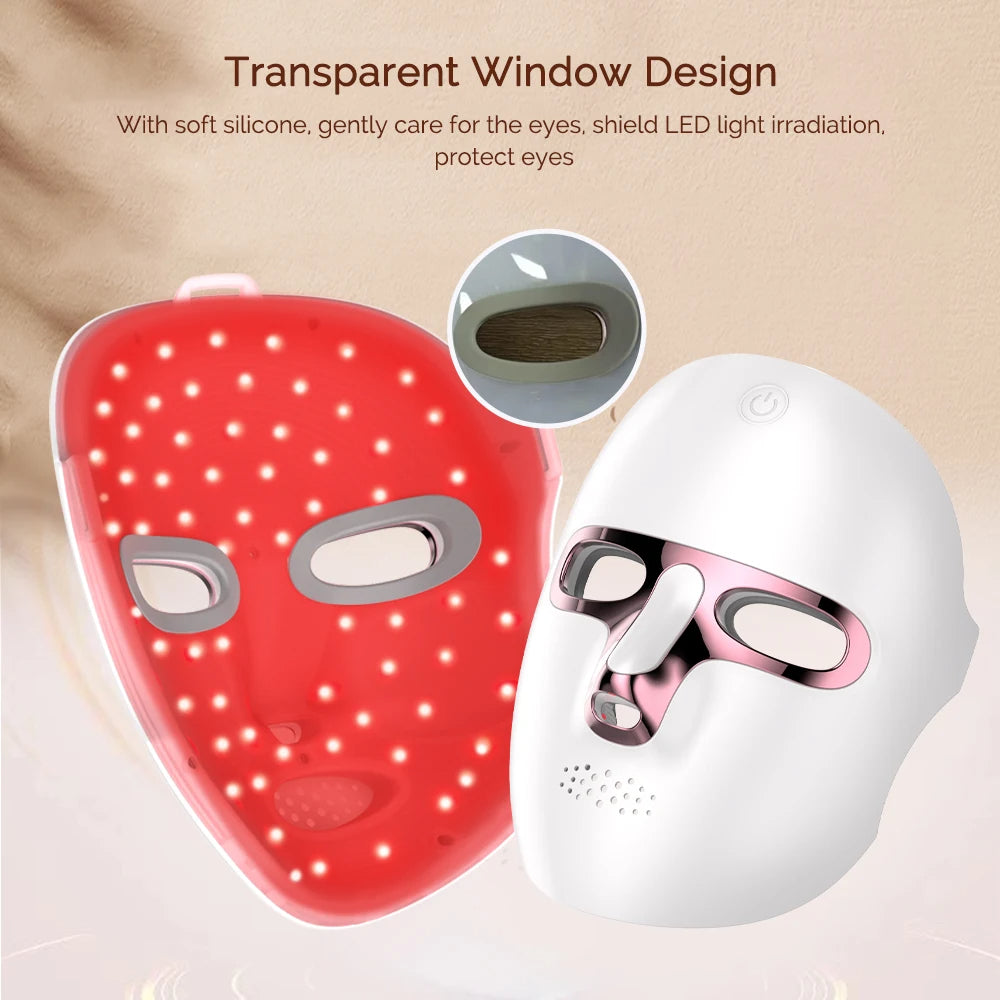 Photon LED Face + Neck Mask — Wireless 7-Colour (Rechargeable)