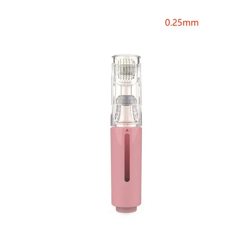 Titanium Lip Micro-Infusion Roller (0.20 / 0.25 / 0.30 mm) — Refillable Serum Tank