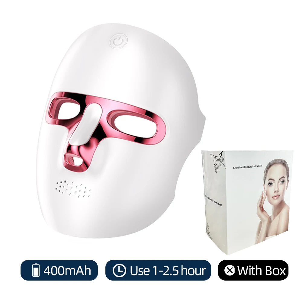 Photon LED Face + Neck Mask — Wireless 7-Colour (Rechargeable)